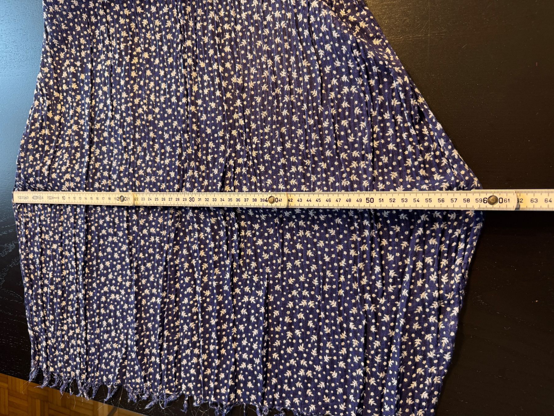 Foulard & Sciarpe: Blauer Schal mit Muster, 60 x 210cm – Usato da Erstfeld venduto da Uhu1980 1