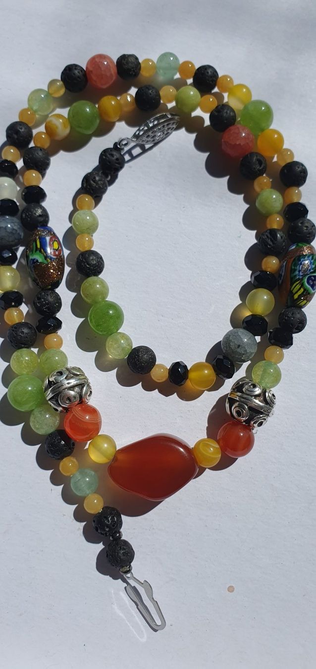 Catenine: Kette aus Murano und Edelstein mix – Nuovo (secondo la descrizione) da Benglen venduto da Meercat3 1