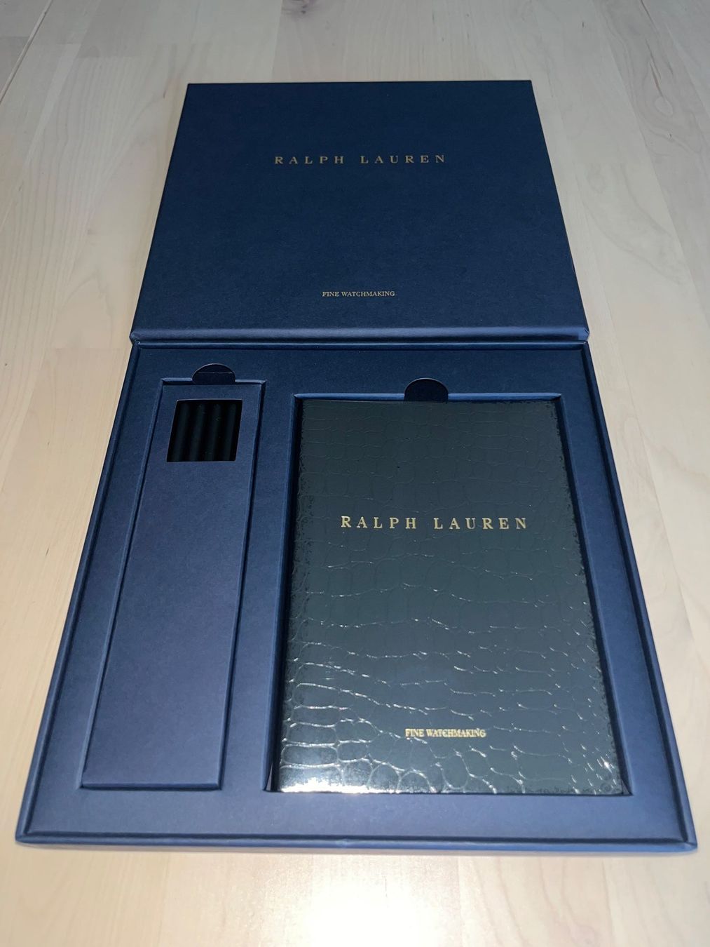 Coffret bloc notes et crayons - Ralph Lauren / Purple Label (Neu und ...