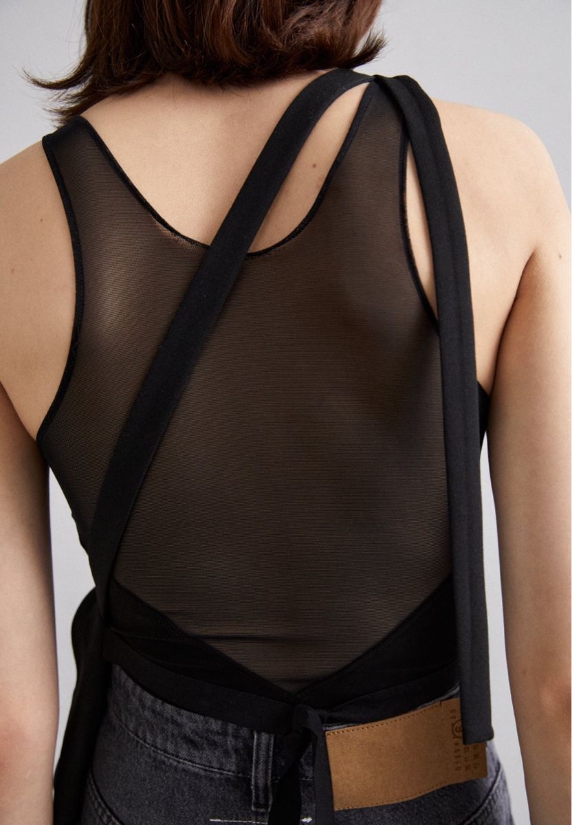 Maison Margiela Top: MM6 MAISON MARGIELA TOP - BLACK - Orginalpreis 540.- – Nuovo e nell'imballaggio originale da Zürich venduto da luxuryoutlet1 6