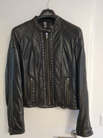 LEDER BIKER JACKE MILESTONE GR.M