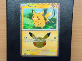 Pikachu (023/128) (01/30) - 30ᵉ Anniversaire - 30C FR