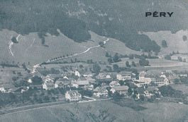 Péry Dorfansicht Feldpoststempel