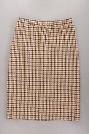 Max Mara Maxirock Gr. XL hahnentritt braun aus Polyester