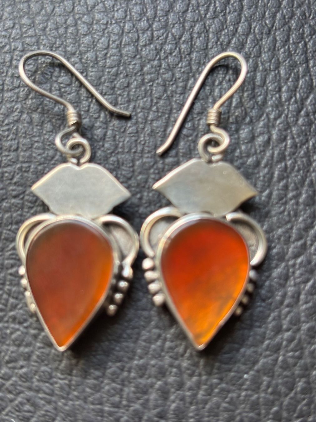 Orecchini pendenti & Orecchini a lobo: Boucles d'oreilles argent 925 cornaline ethniques style – Usato da Peseux venduto da Cresus27 9