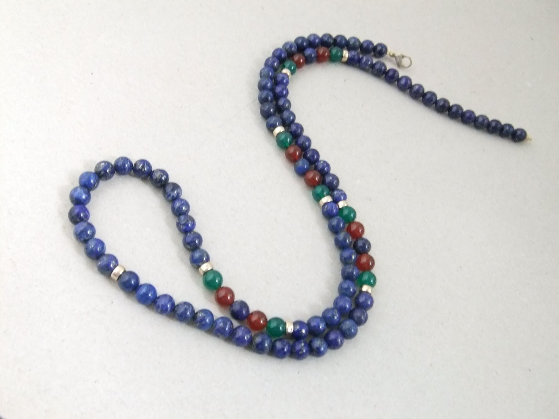 Catenine: Lapislazuli Kette - 375 Gold 9CT – Usato da Esslingen venduto da eintagammeer 8