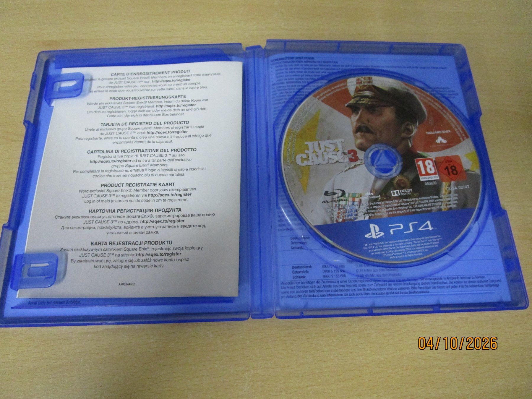 Sony Spiele: Just Cause 3 Playstation 4 PS4 – Gebraucht aus Goldau von agestuffer 2