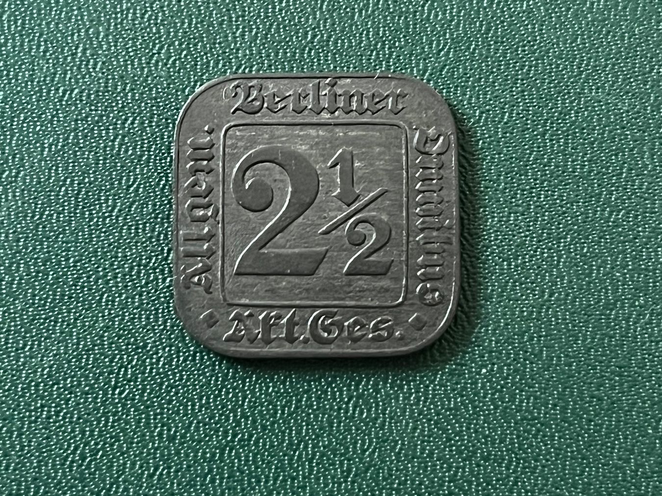 Alle Münzen: Berliner 2 1/2 Pfennig Wertmarke – Gebraucht aus Neuenhof von Mastermind-00 1