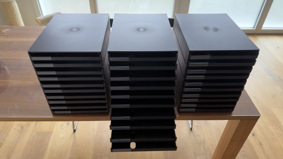 Sistemi di archiviazione: 1x styro Schubladenbox styroval pro 10 Fächer schw. Nr. 2/3 – Nuovo (secondo la descrizione) da Merenschwand venduto da stardust.12 1