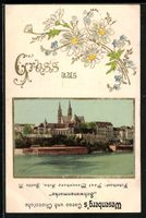 Präge-AK Basel, Münster im Blumen-Pass