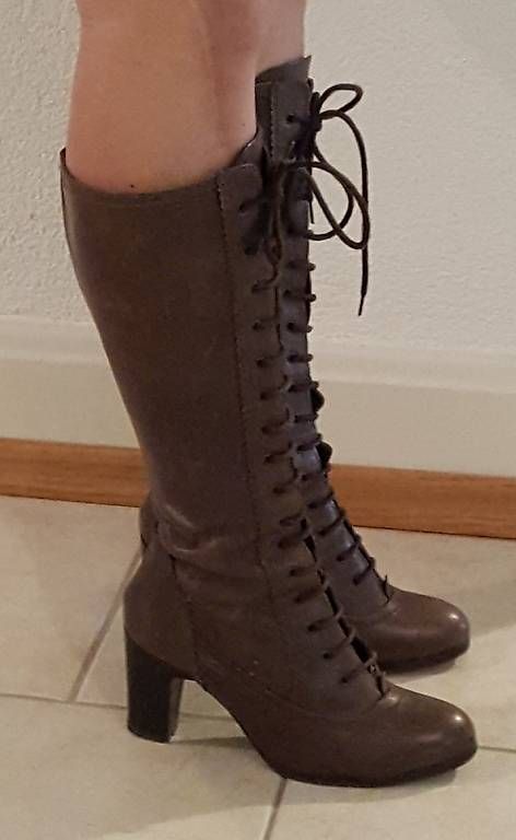 Scarpe da donna: Lederstiefel braun Gr. 35 – Usato da Basel venduto da kri_wd99 2