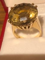 Ring Gold 750 grosser Rauchquarz 18 Carat