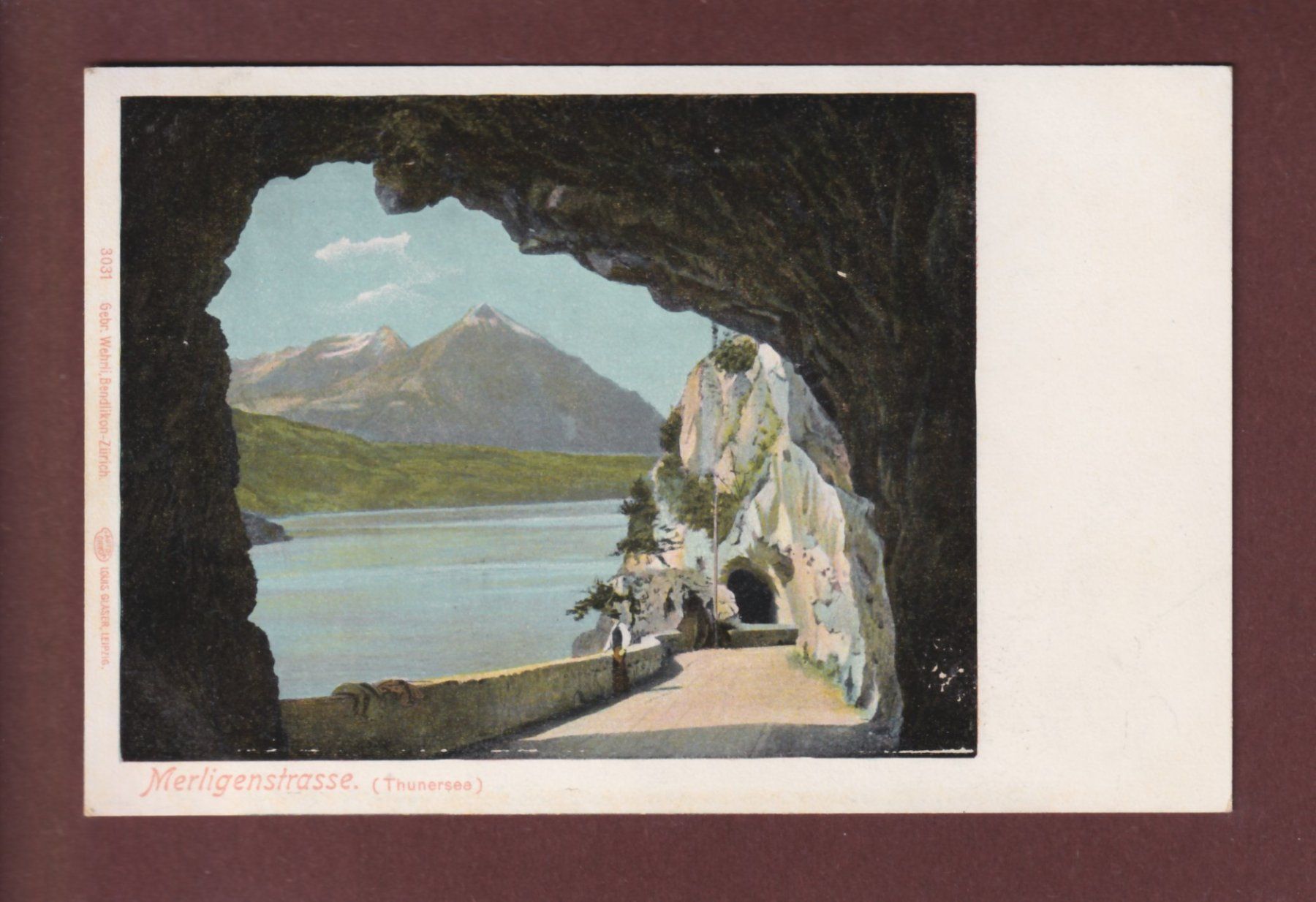 Cartoline postali: MERLIGENSTRASSE - Thunersee – Usato da Pully venduto da nicecards-shop