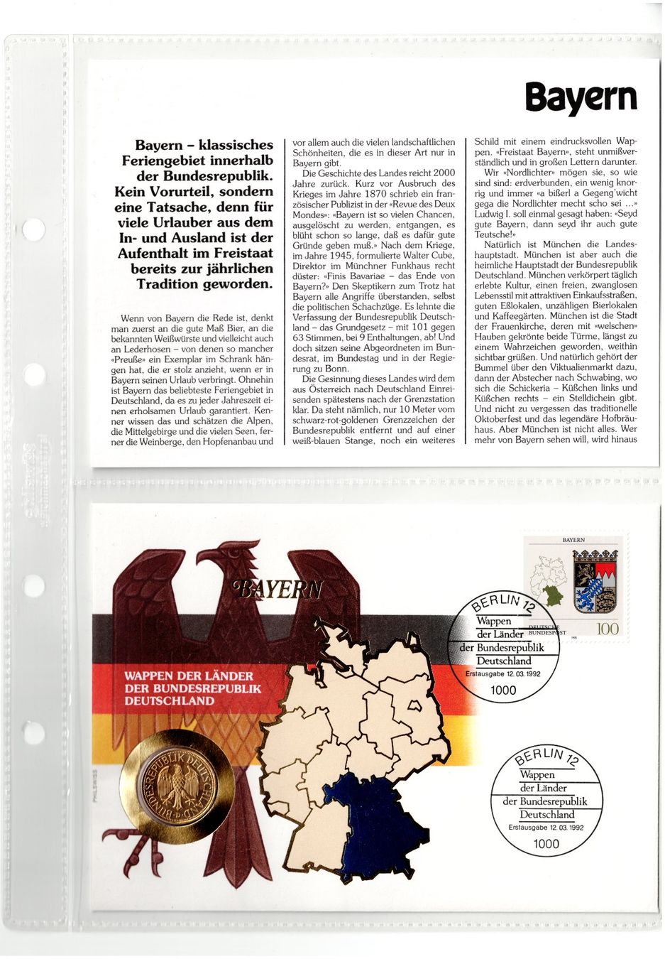 Alle Münzen: Bayern_Wappen BRD_mit Beschreibung – Gebraucht aus Hombrechtikon von Fraese01