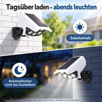 Solar-Wandleuchten 2er-Set mit Bewegungsmelder T
