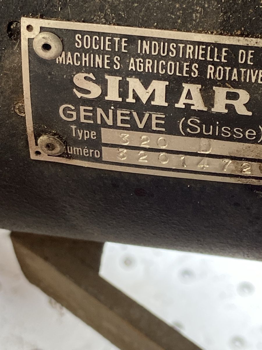 Tutte le macchine: Simar Typ 320 Bodenfräse – Difettoso da Seewis-Pardisla venduto da skoda8 5