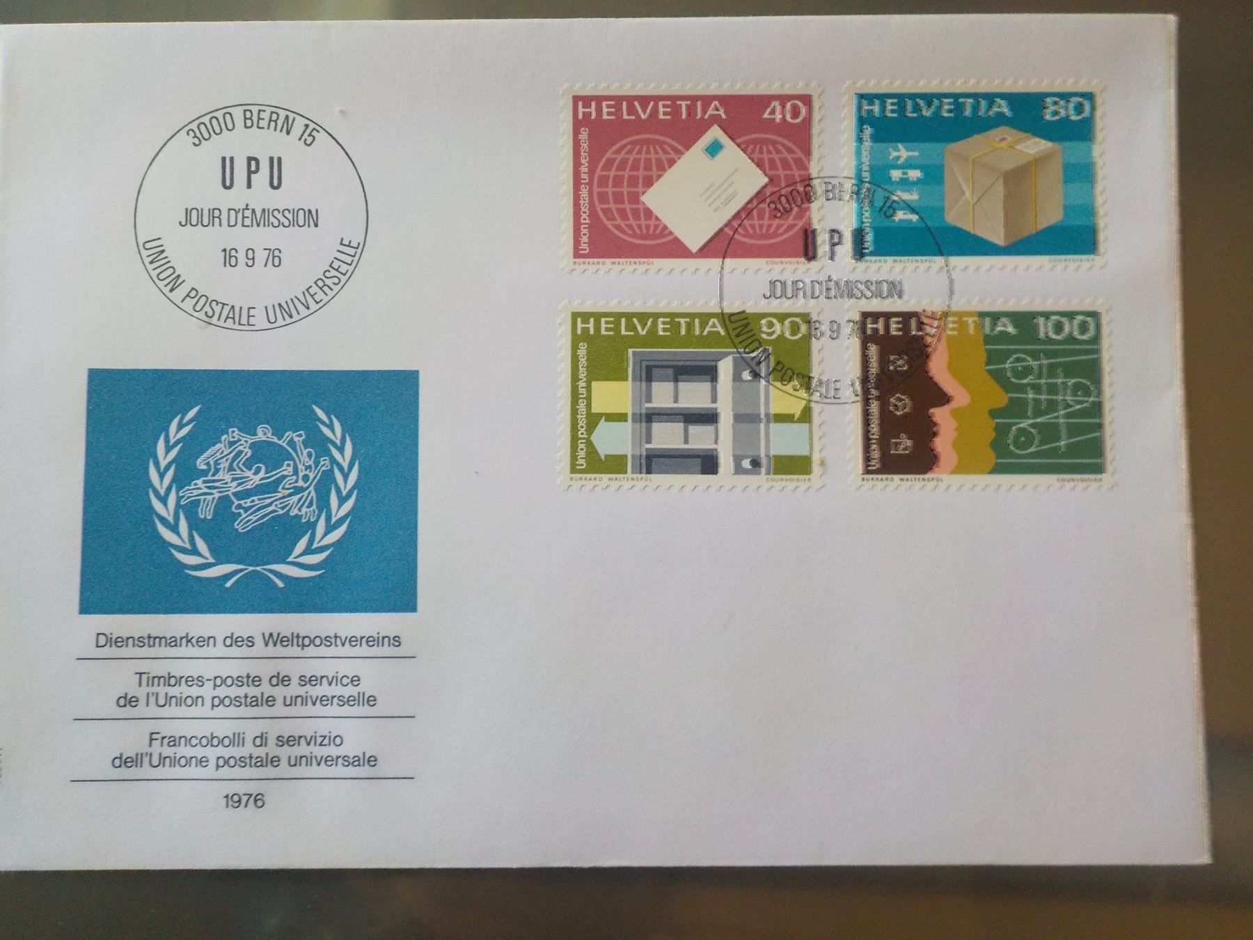 Tutti i francobolli: 1976, FDC, UPU, Serie – Nuovo (secondo la descrizione) da Muri b. Bern venduto da Ricardoverkauf