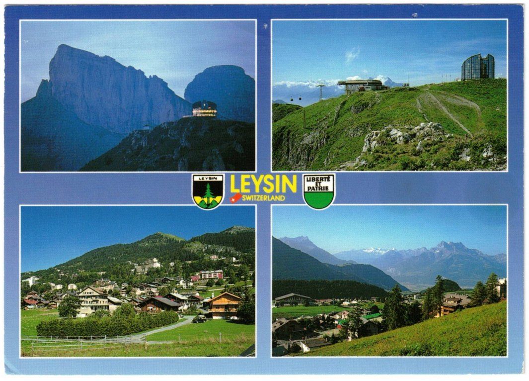 Cartoline postali: Leysin - 4 Bild AK – Usato da Binningen venduto da Mountainrider