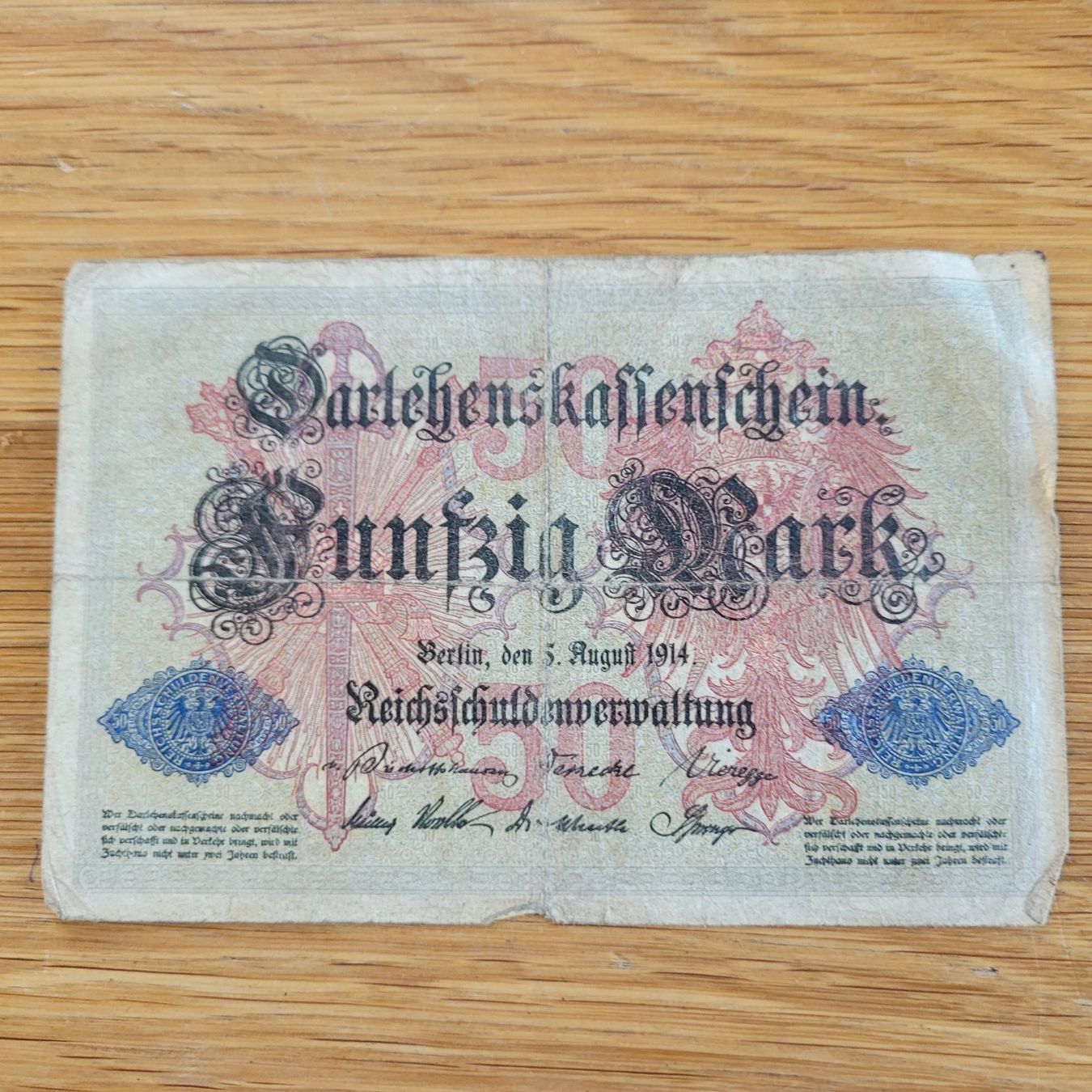 Billets de banque: Banknote Berlin 1914 – D'occasion à Biel/Bienne par Destockweb
