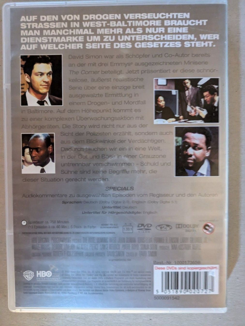 Tutti i DVDs: "The Wire" Staffel 1 - Komplett - DVD – Usato da Männedorf venduto da Pacer19 1