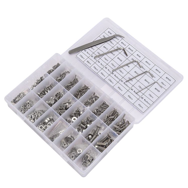 Schrauben Set 1710 Teile - M2 M3 M4 M5 Mit Muttern