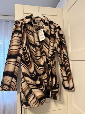Zara Print Schlaghose und Bluse Grösse M neu mit Etikett