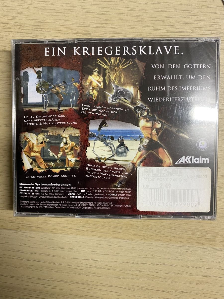 Giochi: Gladiator: Schwert der Rache - PC Spiel - NEU! – Nuovo e nell'imballaggio originale da Basel venduto da spider-loc 1