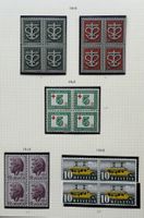 LOT 4 ER BLOCKS BRIEFMARKEN SCHWEIZ NEU 1945/46