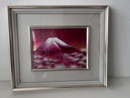 Schönes Bild vom Mt. Fuji, gerahmt, japanische Kunst (53)