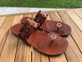 Amazing Authentic Nepalese Sandals - flip flops - size 6