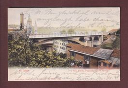 ST. GALLEN - Neue Brücke Felsenstrasse nach St. Georgen 1904