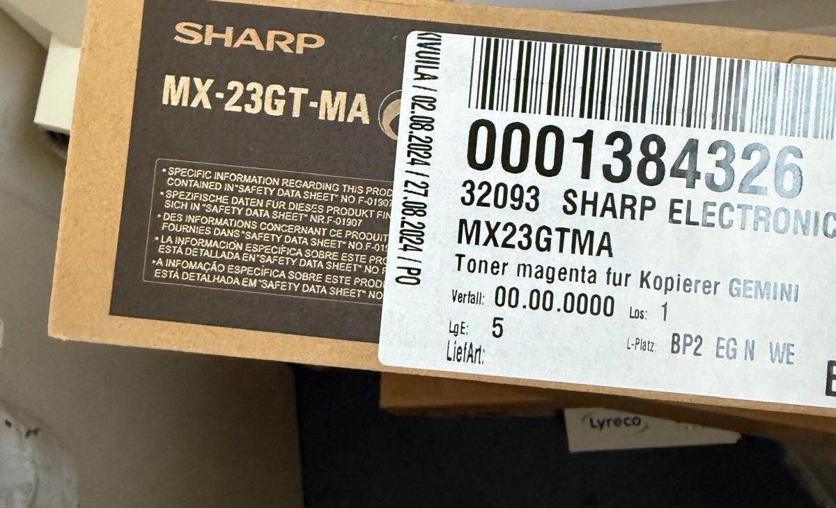 Sharp Cartouches & Toner: SHARP MX-23GT-MA Tonerkartusche neu – Neuf avec emballage d'origine à Oberrieden par Mrayman