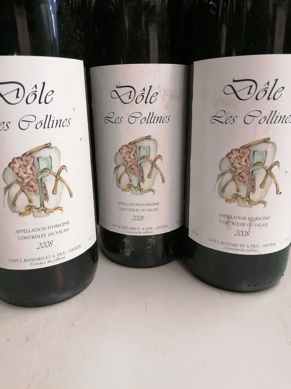 Vino: 3 BOUTEILLES DÔLE LES POLLINES 2008 – Nuovo (secondo la descrizione) da Genève venduto da Leboucheoreilles 5