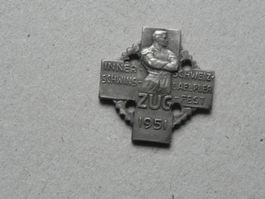 Abzeichen Innerschwyzer Schwingfest Schwingen Zug ZG 1951