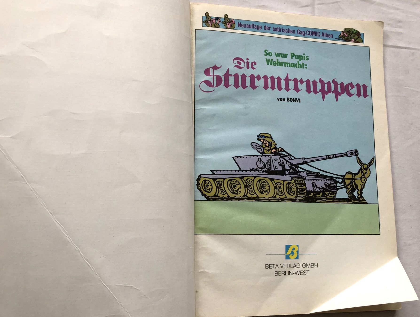 Fumetti: DIE STURMTRUPPEN - Nr.6 - 2.Auflage – Usato da Schaffhausen venduto da durruti 1
