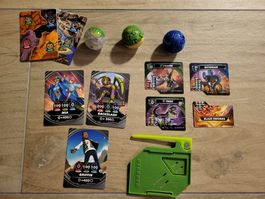 Lot de 3 Bakugan avec carte lanceur