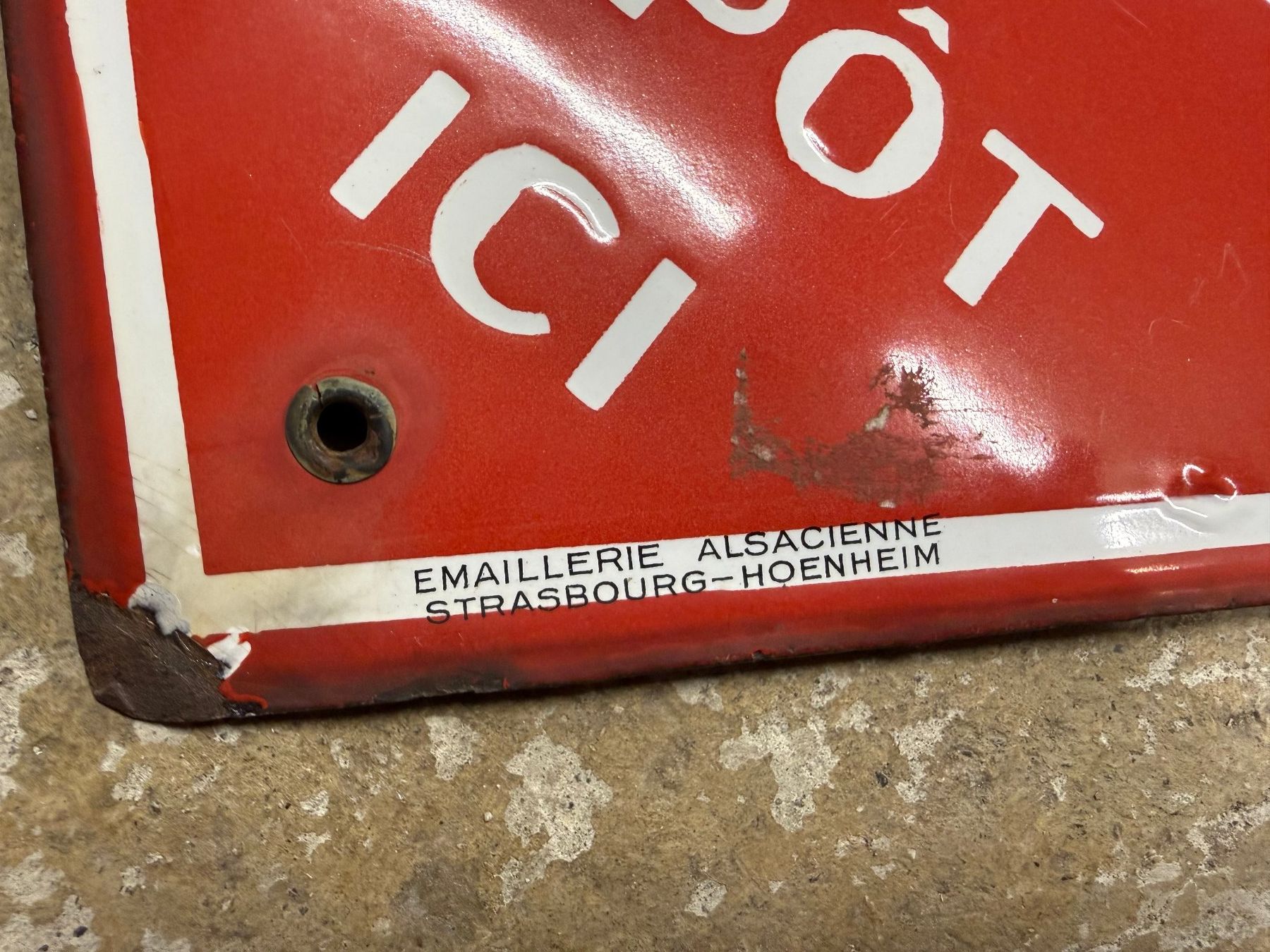 Eternit Insegne: Plaque émaillée Eternit – Usato da Commugny venduto da LeWill 2