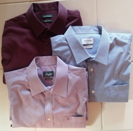 3 Herren Hemden, langarm, verschiedene grosse Grössen