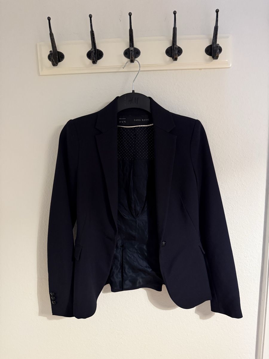 Zara Giacche: Zara Basic Blazer, dunkelblau, XS – Usato da Bern venduto da katystrophal