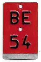 Velonummer Bern BE 54