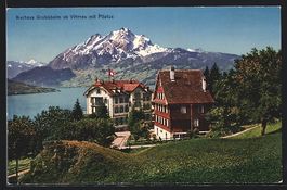 Vitznau, Kurhaus Grubisbalm mit Pilatus