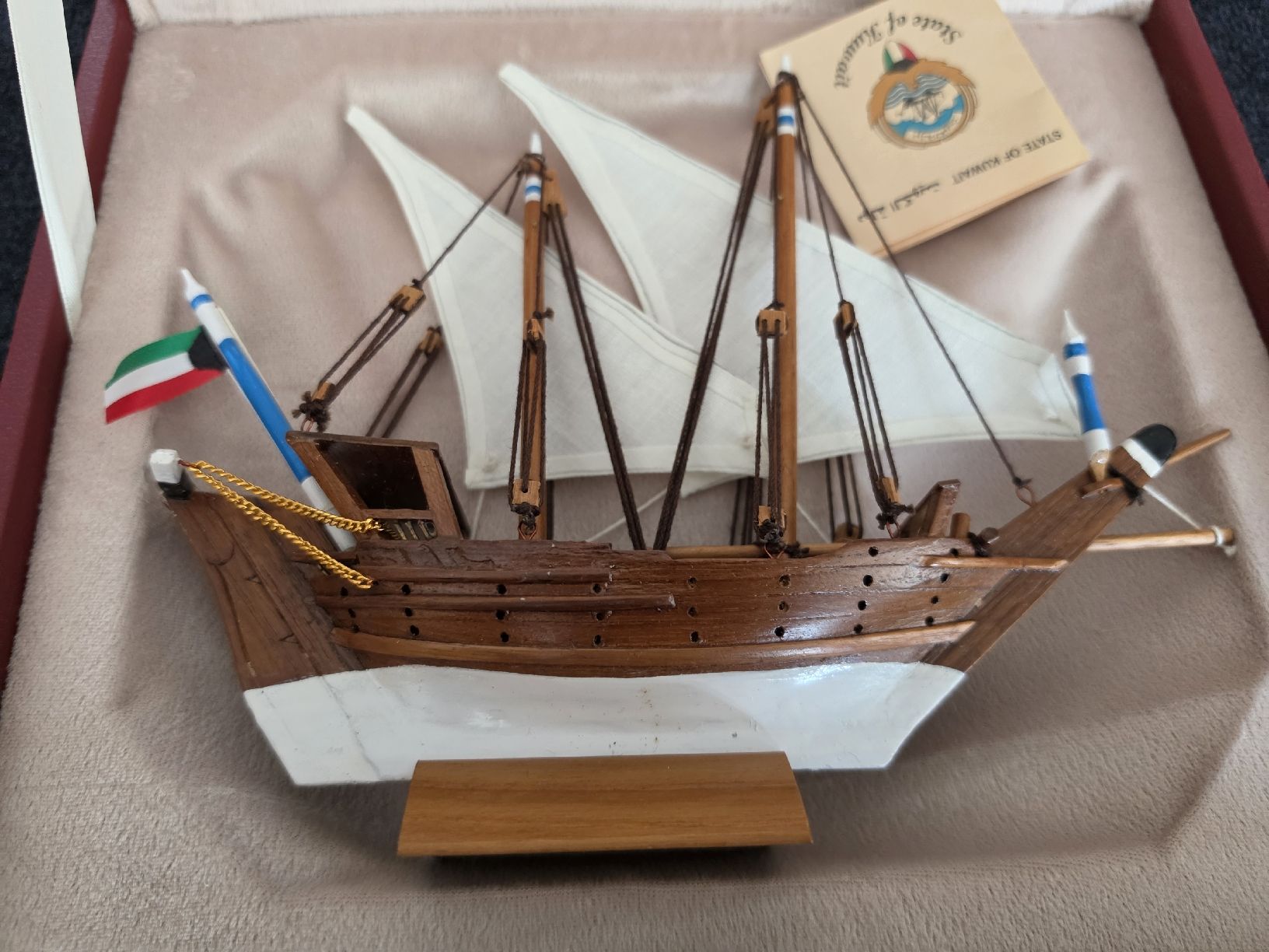 Kit di modellismo & Modellini statici: Modellschiff Dhow Kuwait mit Koffer guter Zustand – Usato da Mettlen venduto da elios0888 5