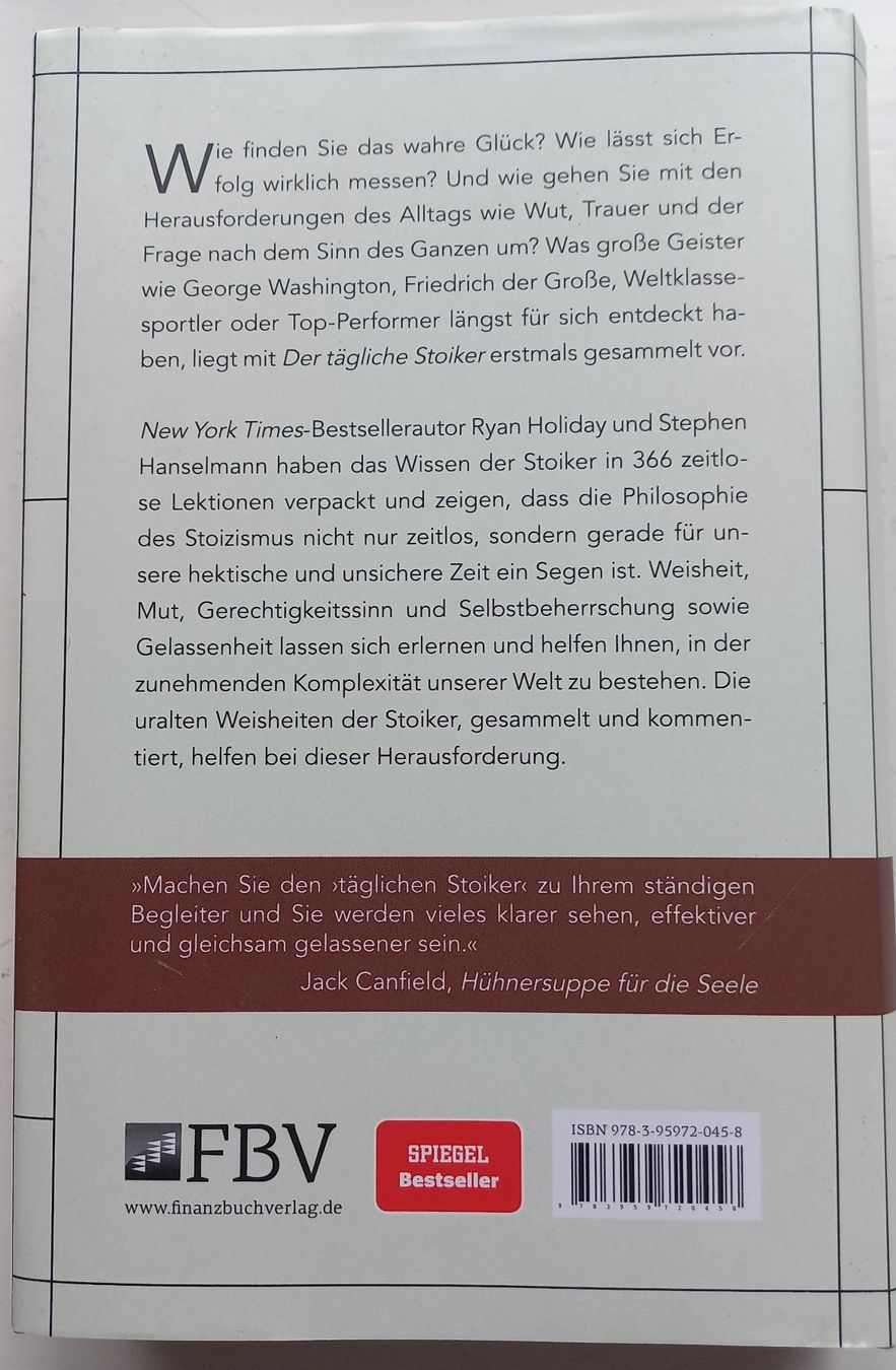 Bücher: der tägliche Stoiker – Neu (gemäss Beschreibung) aus Beckenried von Wmarcie 1