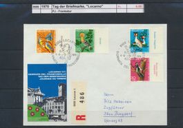 1970 Tag der Briefmarke, "Locarno", PJ - Frankatur