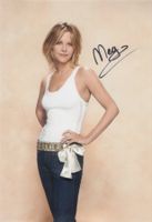 Original Autogramm von MEG RYAN auf Großfoto