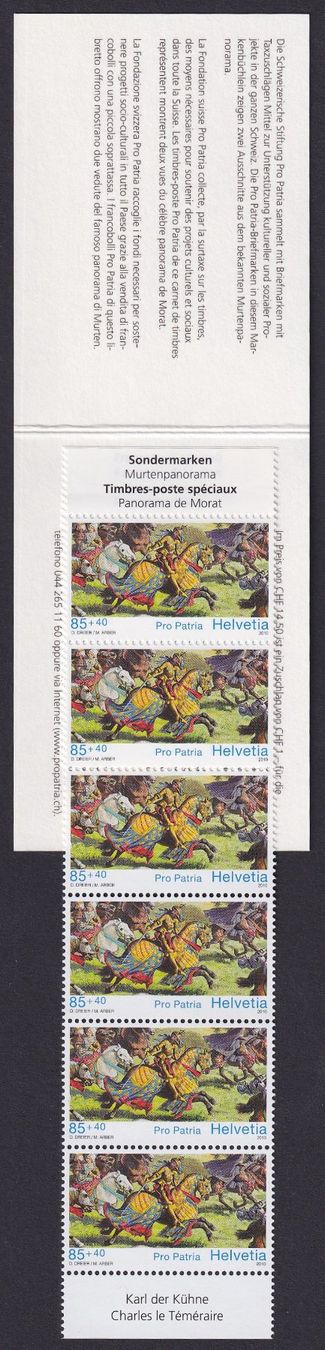 Tutti i francobolli: 2010 Pro Patria: B309-B312 Markenheft ** postfrisch. – Usato da Sursee venduto da Luzernerraute 1