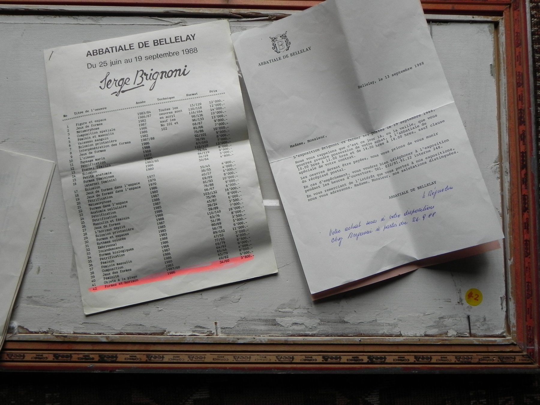 Gemälde: Serge Brignoni 1986 – Gebraucht aus Seedorf BE von Stibutz 4