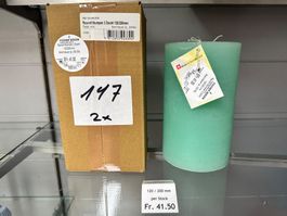 147 Posten Raureif Stumpen Kerze/n 120 x 200 aus Liquidation