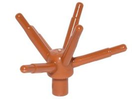 Lego 7x Pflanze mit 6 Stängel(19119) dark orange