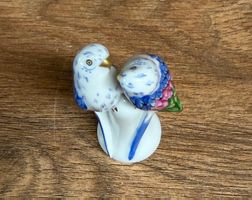 Porzellanfiguren: Süsses Vogelpärchen, Top Zustand!